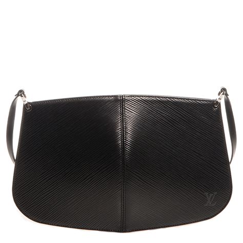 Louis Vuitton Epi Demi Lune Pochette Black 